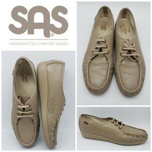 SAS Womens Leather Loafers Size 10 S SLIM Lace Up